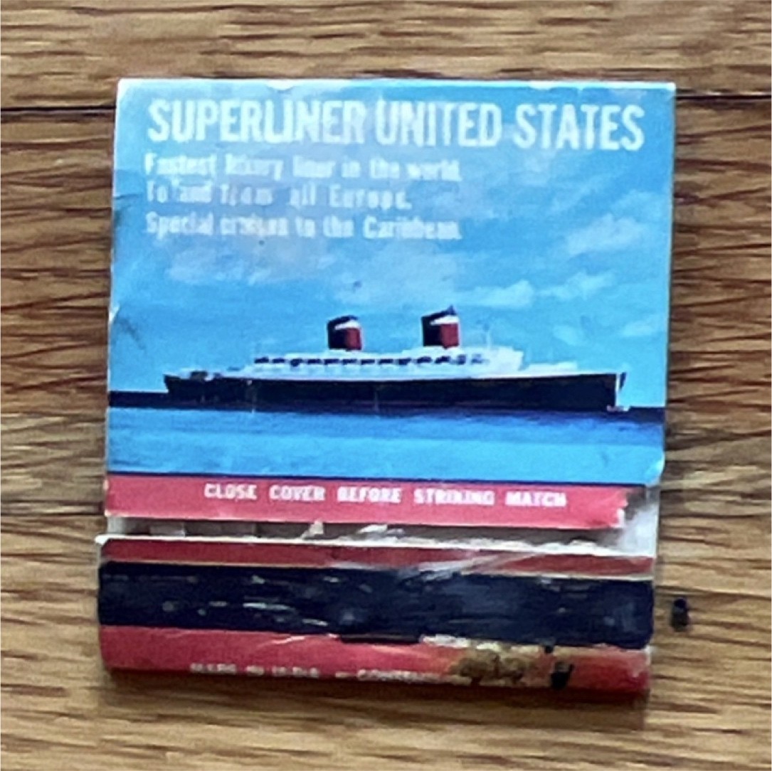 SS United States Superliner Collectible Matchbook