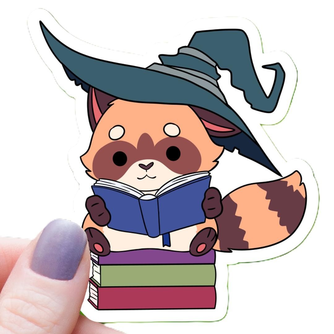 Reading Red Fox Wizard Class RPG Inspired Sticker - 3" Waterproof Vinyl Decal