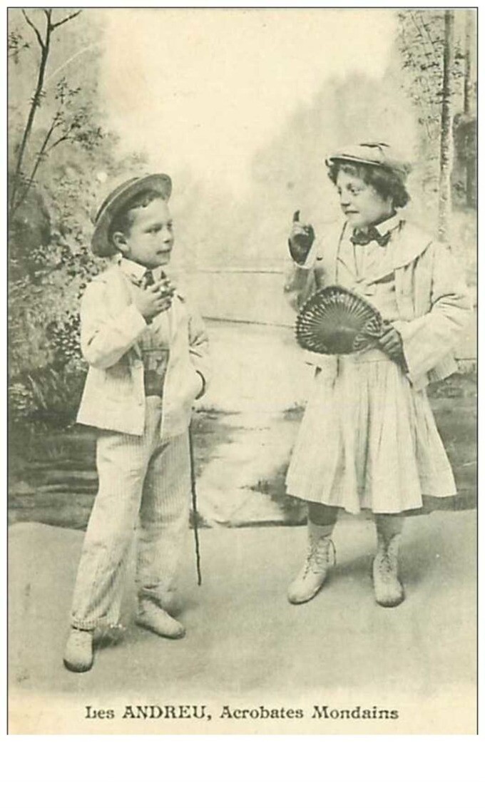 Cirque N°5408 Les Andreu, Acrobates Mondains