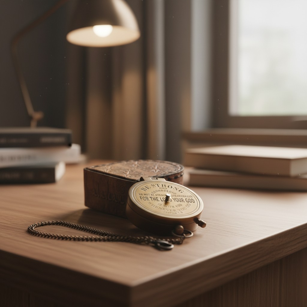 Handmade Inspirational Compass - God My Lord Guide Me - Perfect for Boys & Girls