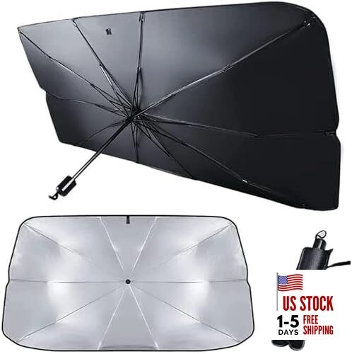  Car Windshield Sun Shade UV Rays and Heat Sun Visor Protector 53 * 25 inches