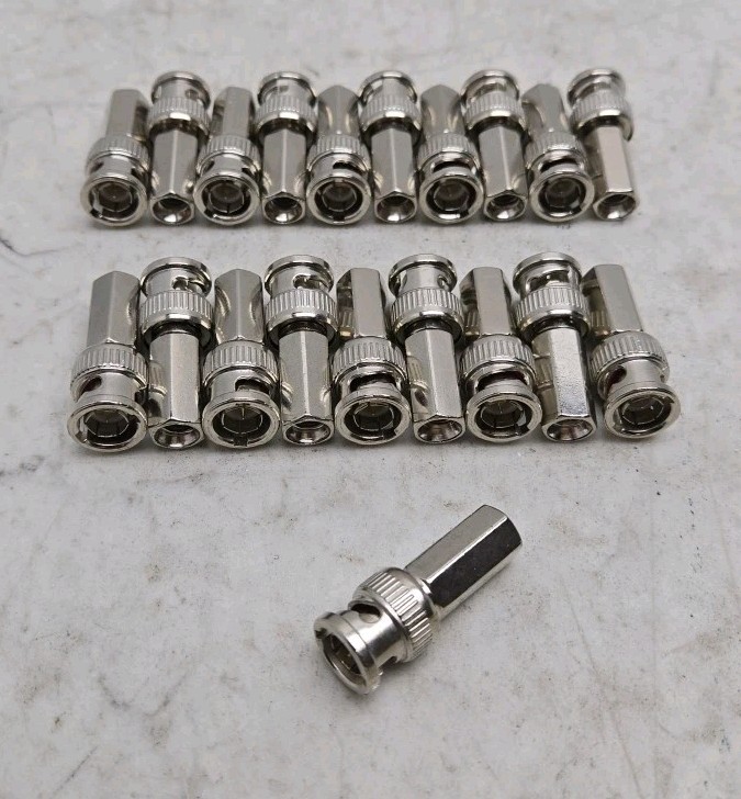 20 Pack Twist-On Connector Coaxial Communications Cable Connector E Twist New