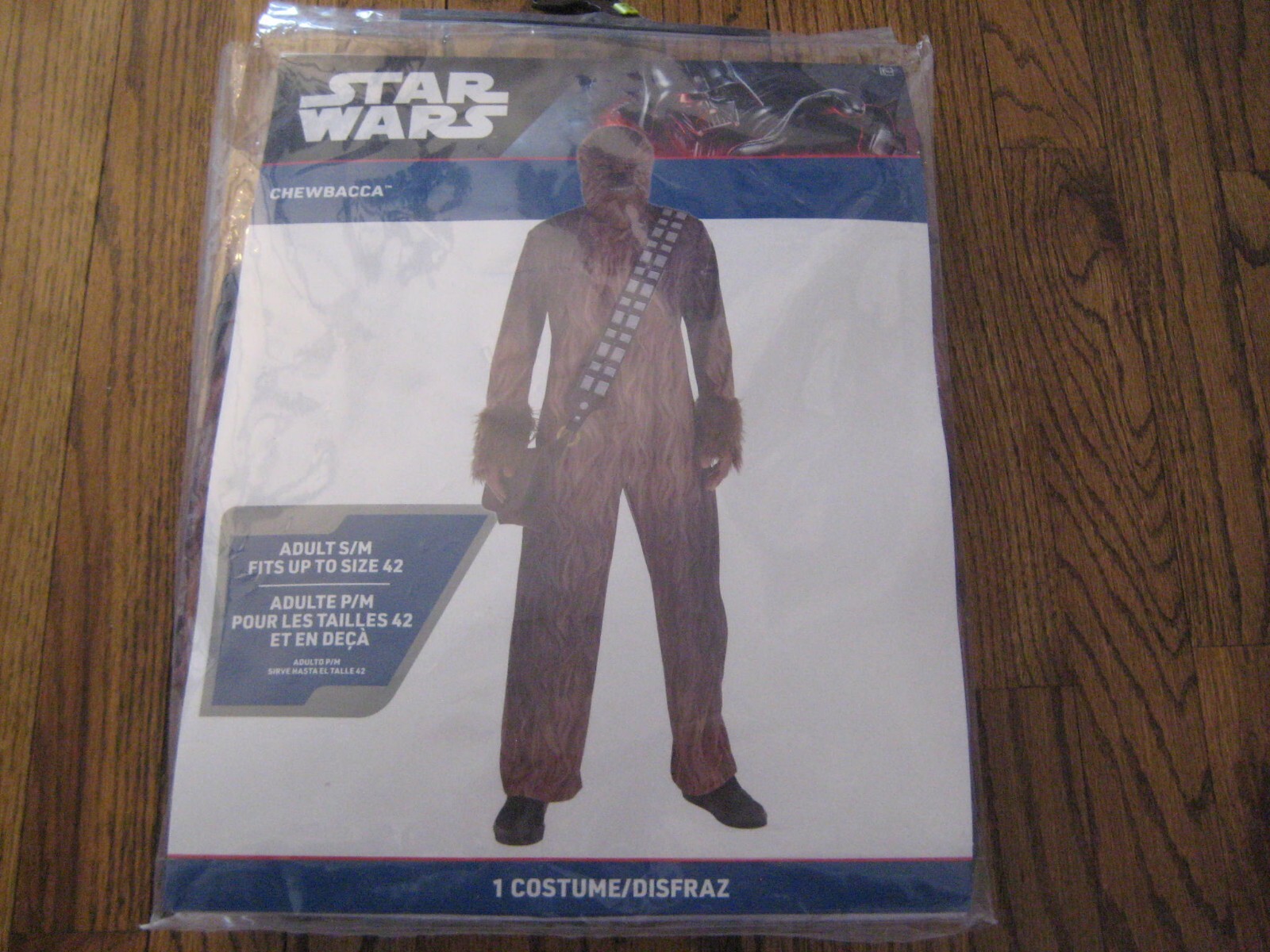 Star Wars Chewbacca Adult Deluxe S/M Costume up to Size 42  New! Halloween