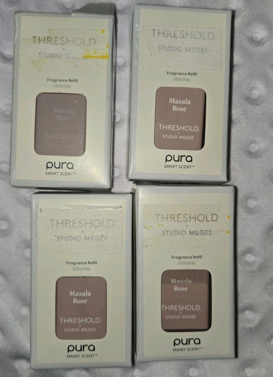 Set of 4 Threshold Studio McGee Pura Smart Fragrance Refills New  Masala Rose