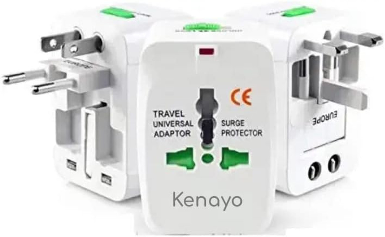 Worldwide Universal Power Adapter, All-In-One International Travel Plug Convert