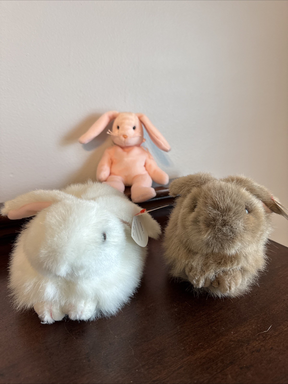 1993 Ty Classic Easter Nibbles Bunny Rabbit Plush W/ Tags & 96’ Hoppity