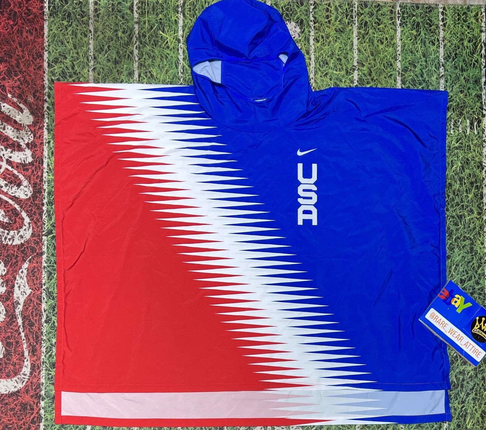 Nike Team USA World Cup Repel Soccer MLS World Jacket Poncho Unisex Sz S 336