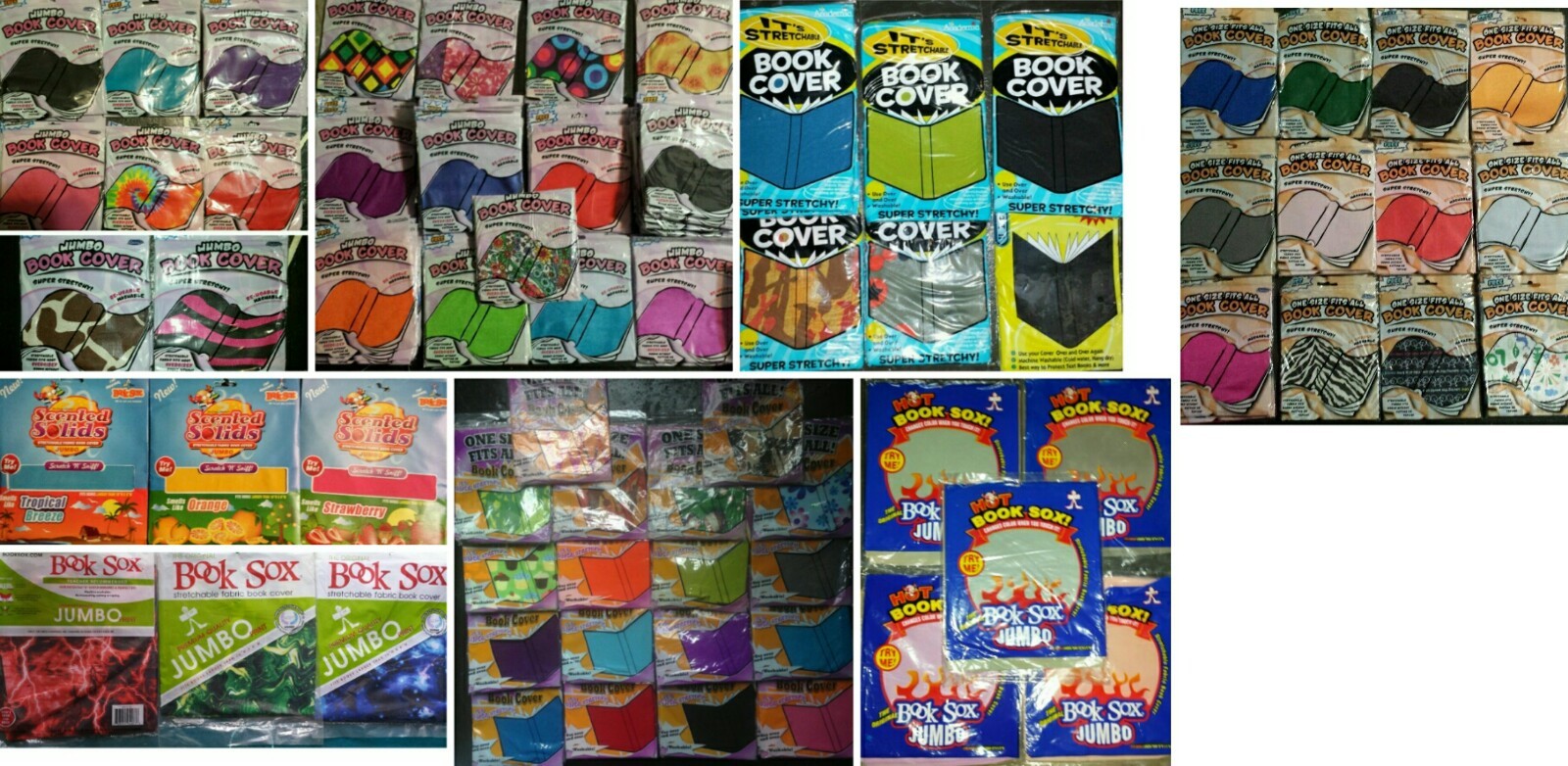 Book Covers 8.5" x 11" or 10" x 13" +Bookmark | Color Changing | Scented | JUMBO