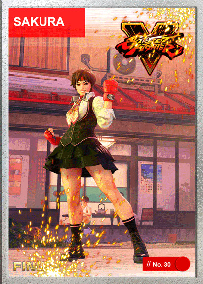  Sakura (power 1) Weld - 2021 Street Fighter NFT Series 1 - MINT# 1,053 RARE