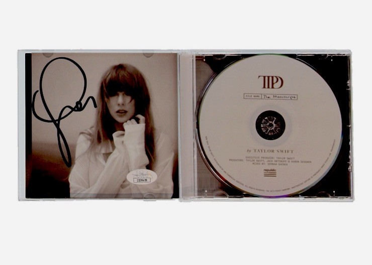 Taylor Swift Tortured Poets Dept Autographed CD & Booklet JSA Authenticated