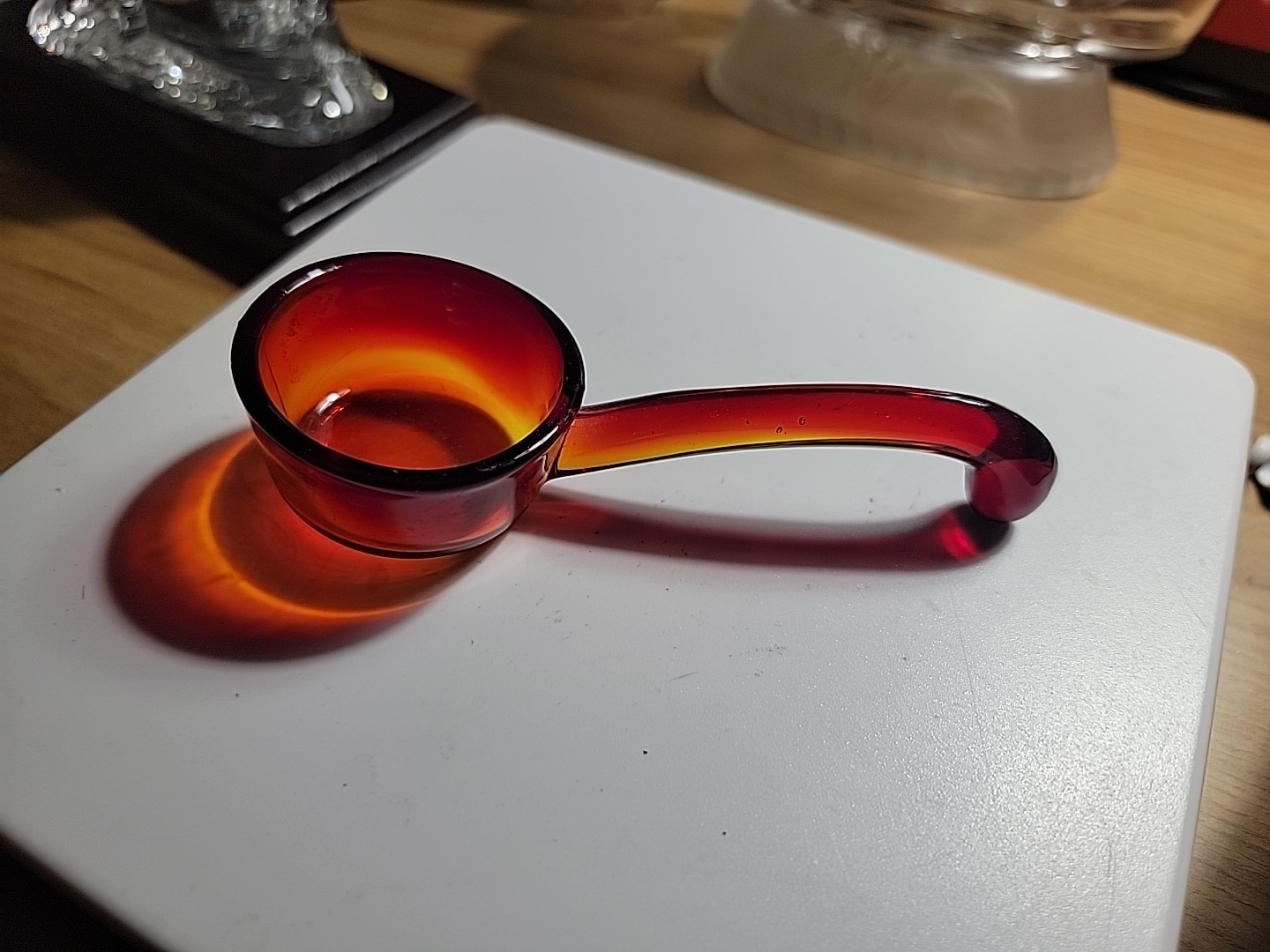 depression glass ladle