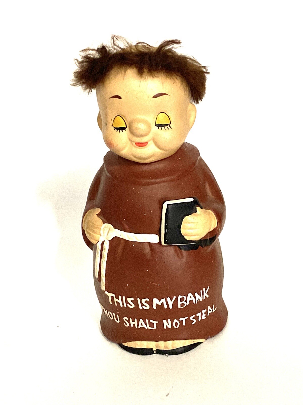 Monk Friar Coin bank “This is my bank thou shalt not steal”