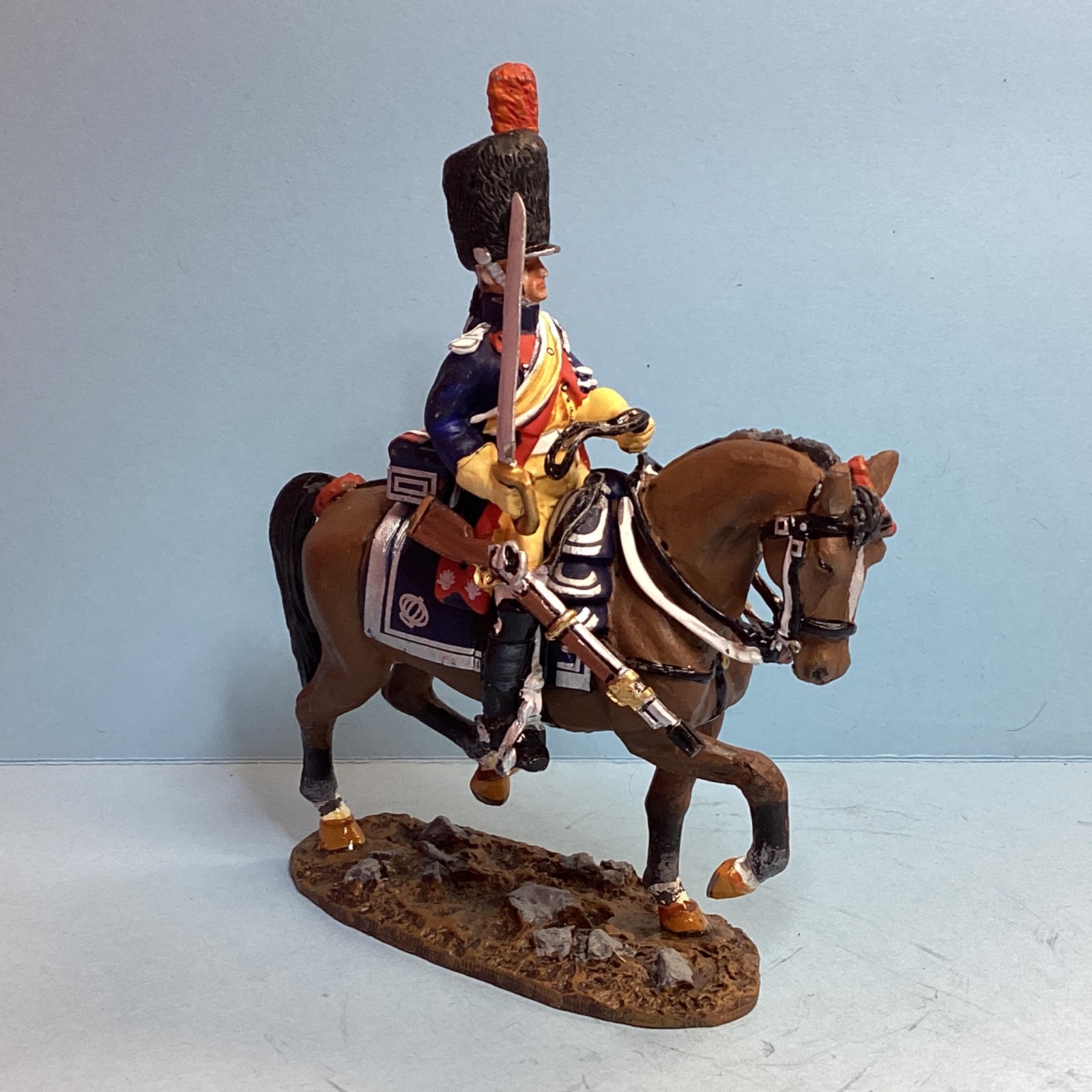Del Prado 60 mm Napoleonic Figure Trooper Imperial Guard Gendarmes 1813