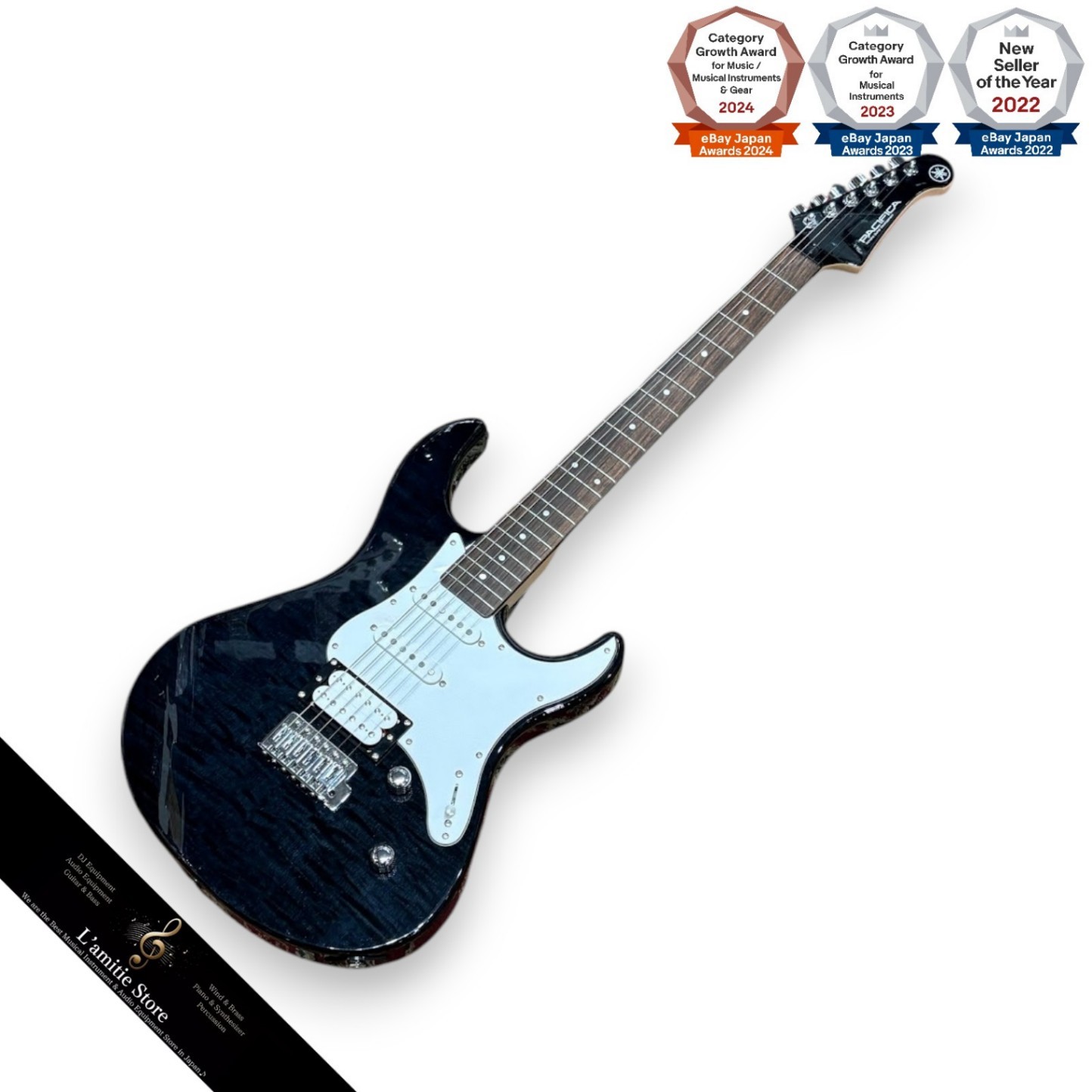 Yamaha PAC212VFM Pacifica Electric Guitar Soft Case Excellent Condition