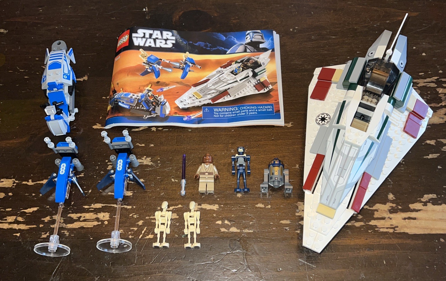 LEGO Star Wars: Mace Windu's Jedi Starfighter (7868) 100% Complete + Instruction