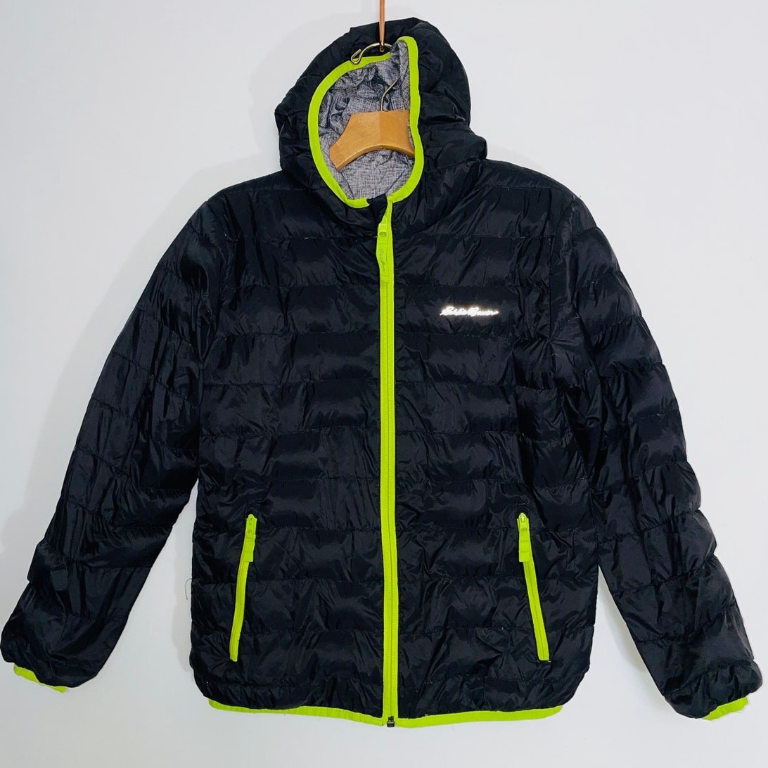 Eddie Bauer Youth Down Puffer Jacket - Kid's Size M (10/12) - Reversible
