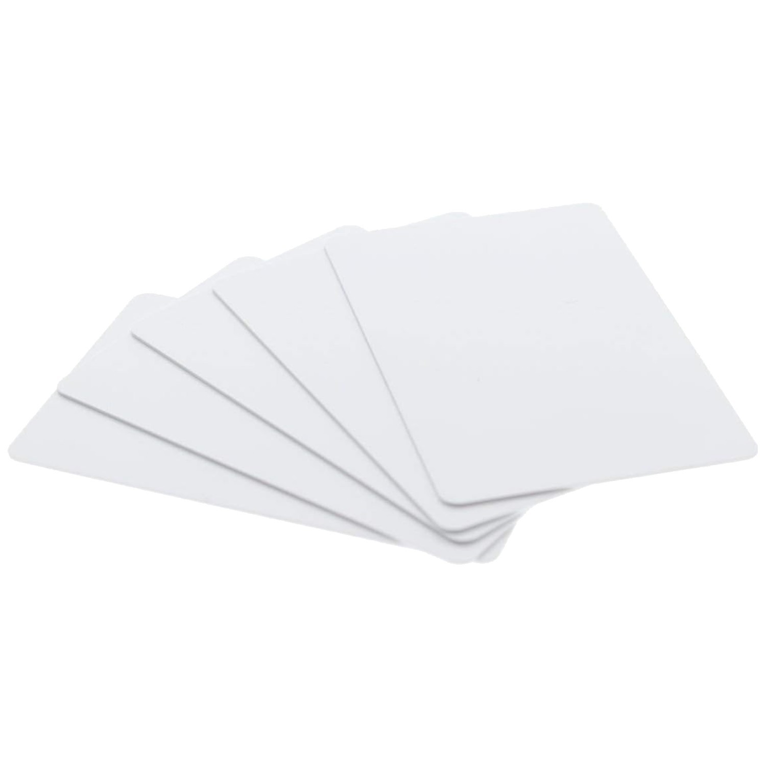 Versatile 200 Pack Blank PVC Cards for ID Badges & Crafts - 30 Mil White Plastic