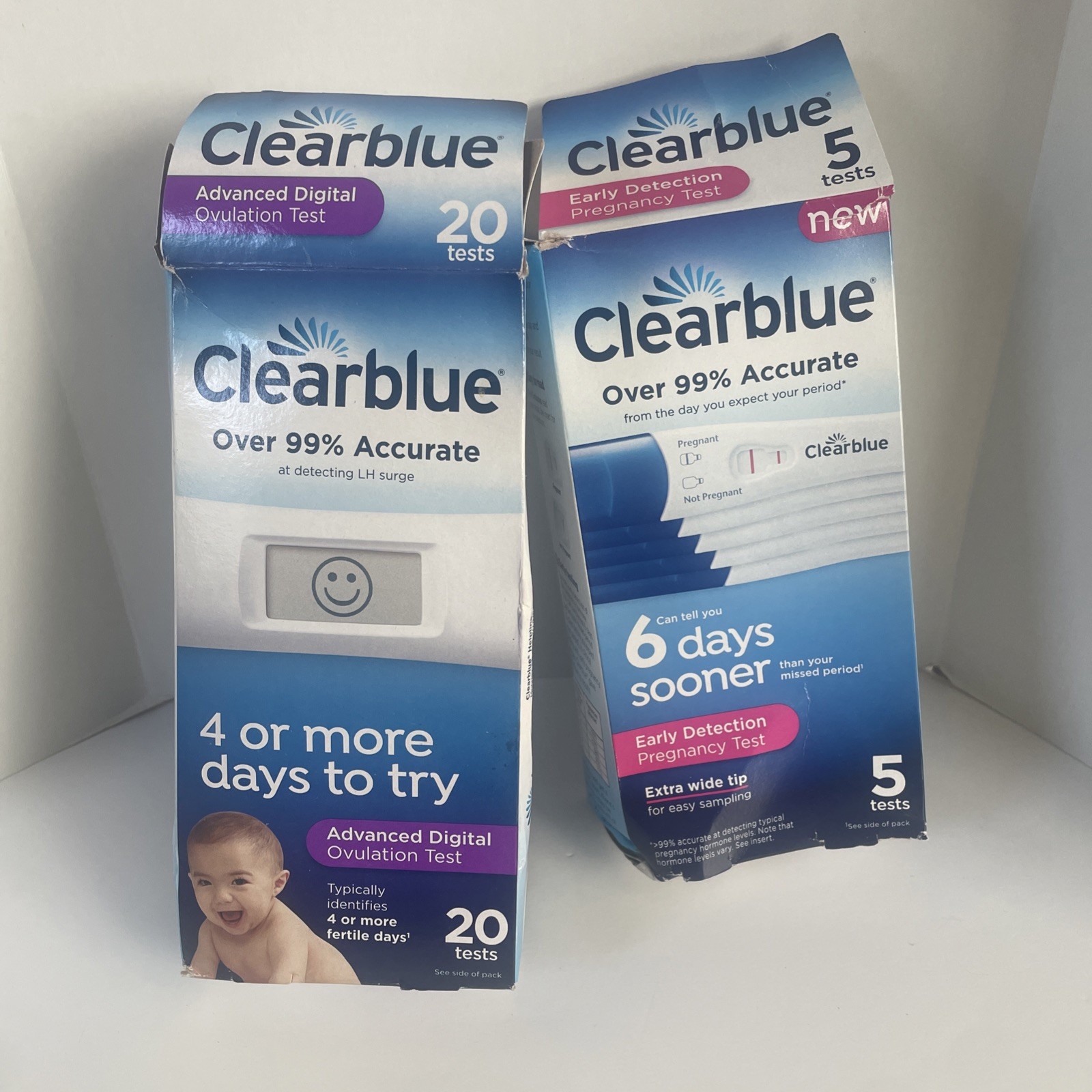 Clearblue Early Detection Pregnancy Test, 4 Count exp. 06/30/2026 Plus Ovulation