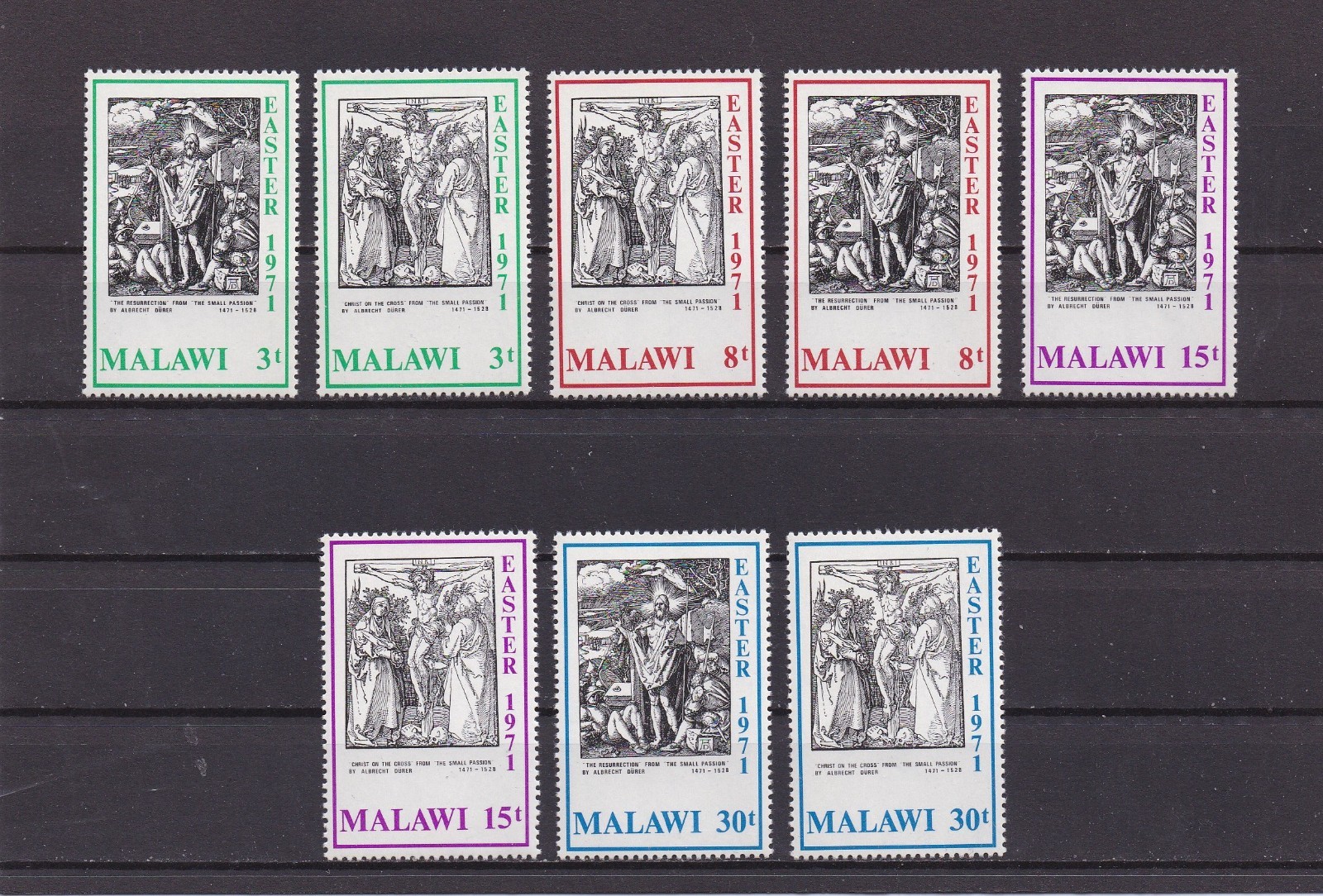 Malawi    165-72 MNH, Engravings by Durer, 1971
