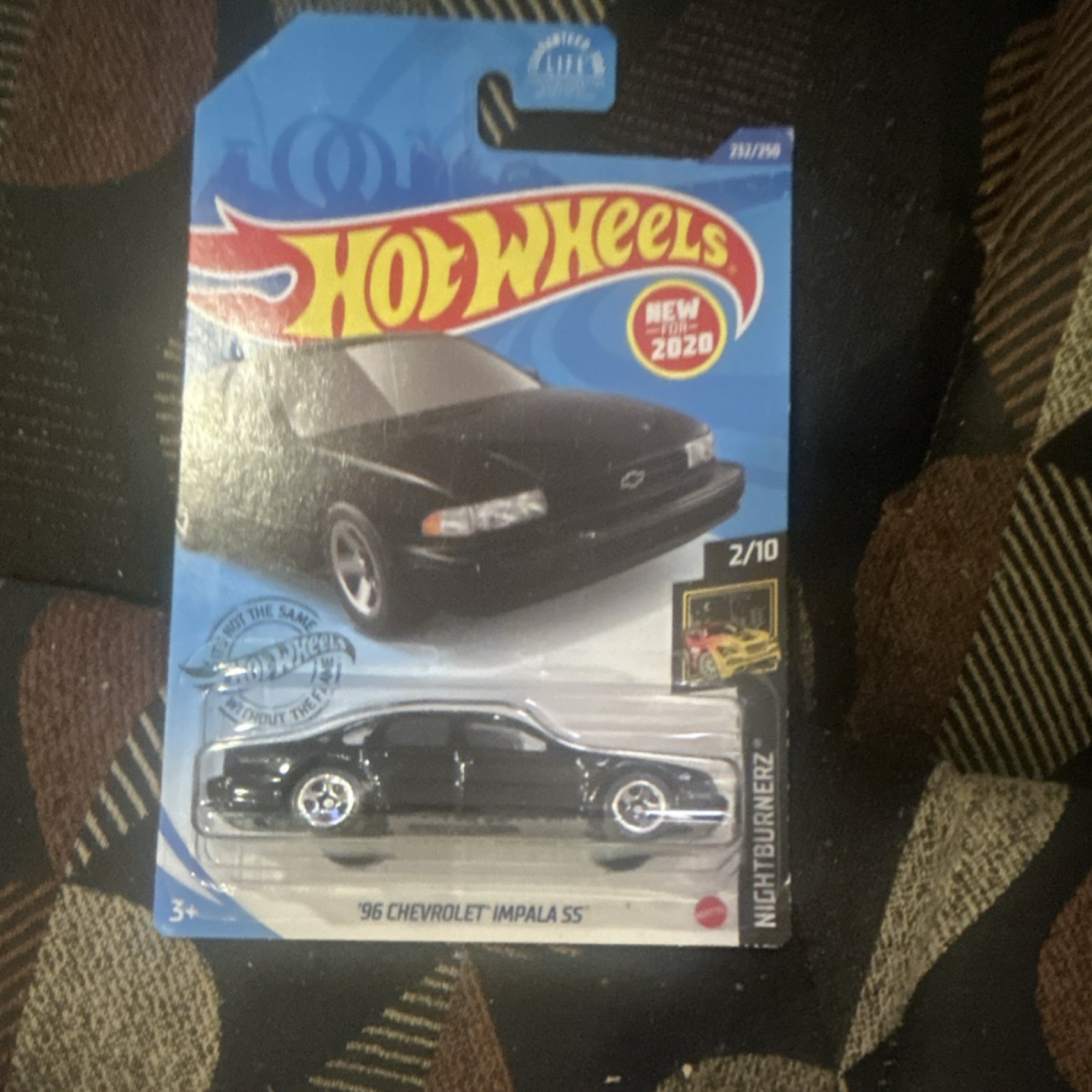 Hot Wheels Chevrolet Impala SS Nightburnerz 1:64 Diecast Car Black 2020