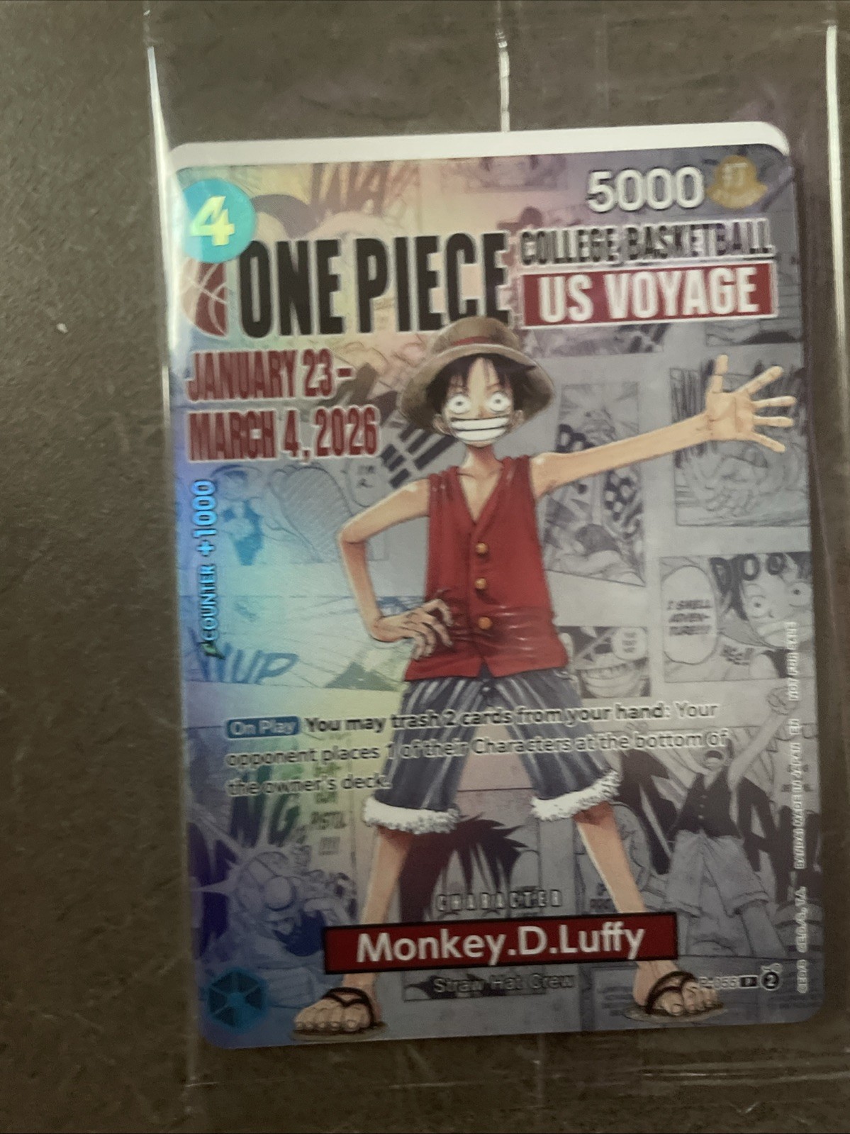 Monkey.D.Luffy (055) (College Basketball US Voyage) P-055 