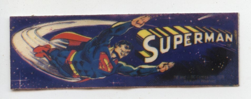 Old Vintage 1979 DC Comics Superman Vending Machine Sticker 3" X 1" B