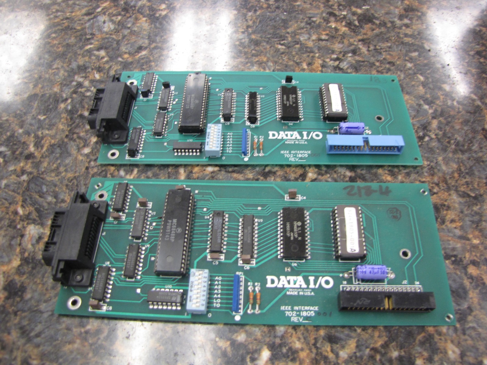 Vintage Lot of (2) DATA I/O IEEE Interface Boards - JD13