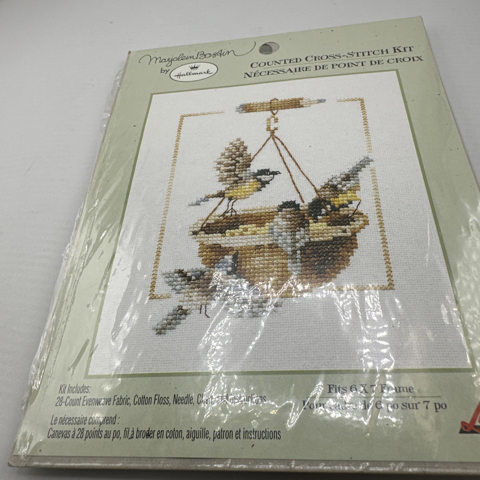 Hallmark Cross Stitch Kit By Marjolein Bastin Bird Nest New 6 X 7 Inch