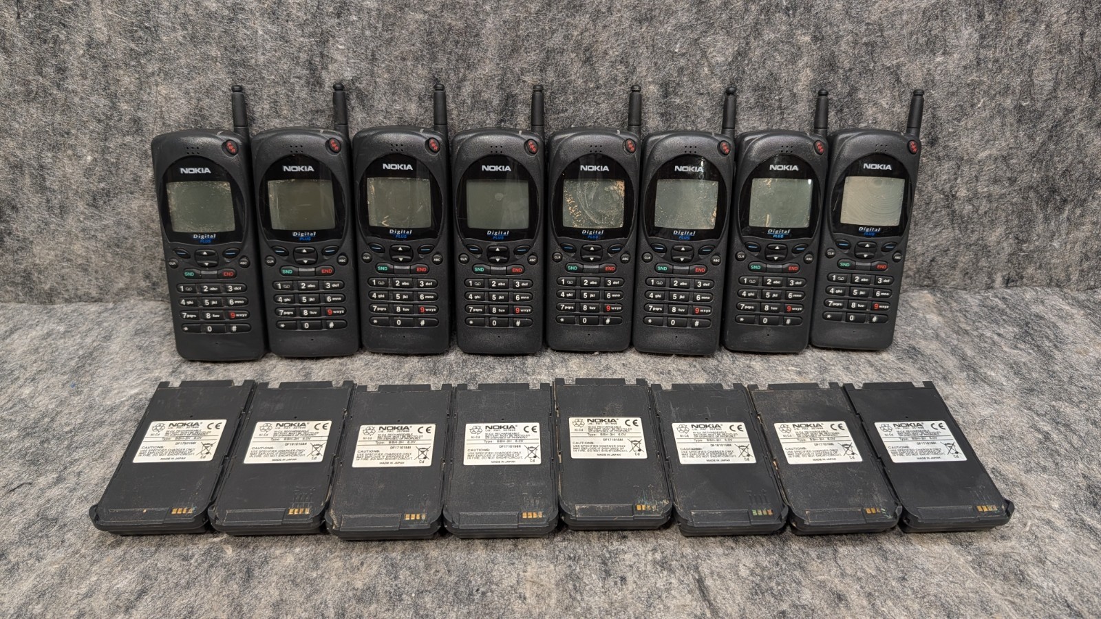 9 x VTG Nokia Digital Plus Cell Phone Model 2160 EFR Untested - Parts Only