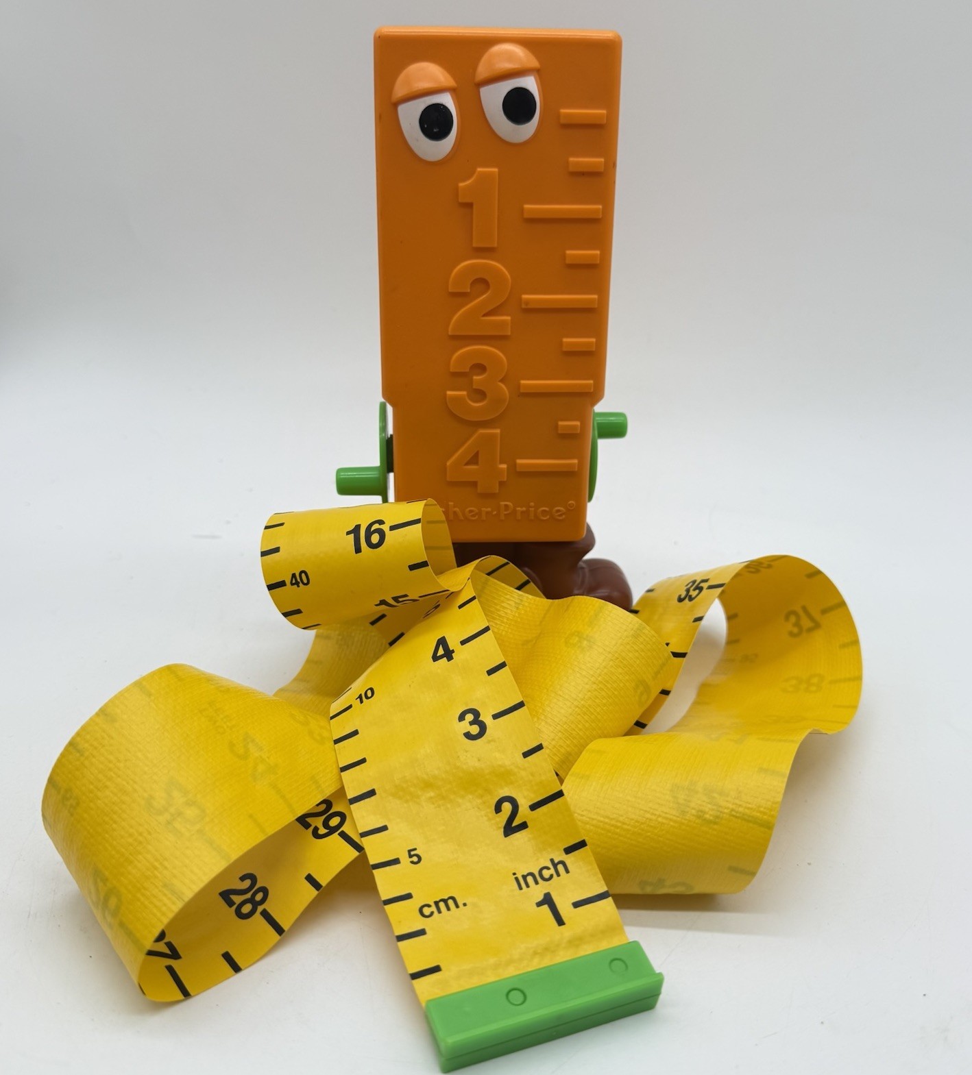 Fisher Price Measuring Tape Tool Curious Critters #610 Vintage Tool Toy 1982