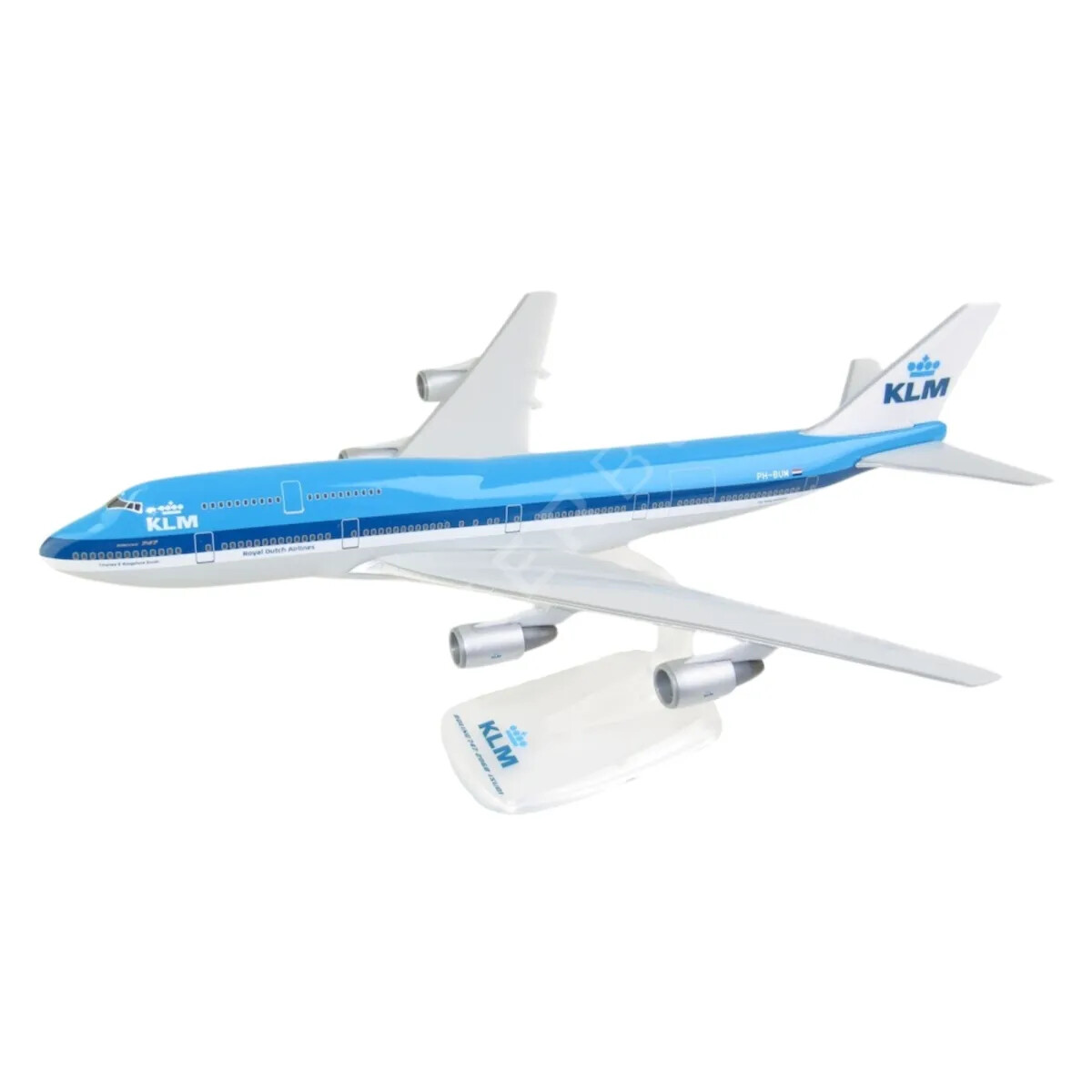 PPC KLM Royal Dutch Airlines Boeing 747-200 PH-BUM Desk Model 1/250 AV Airplane
