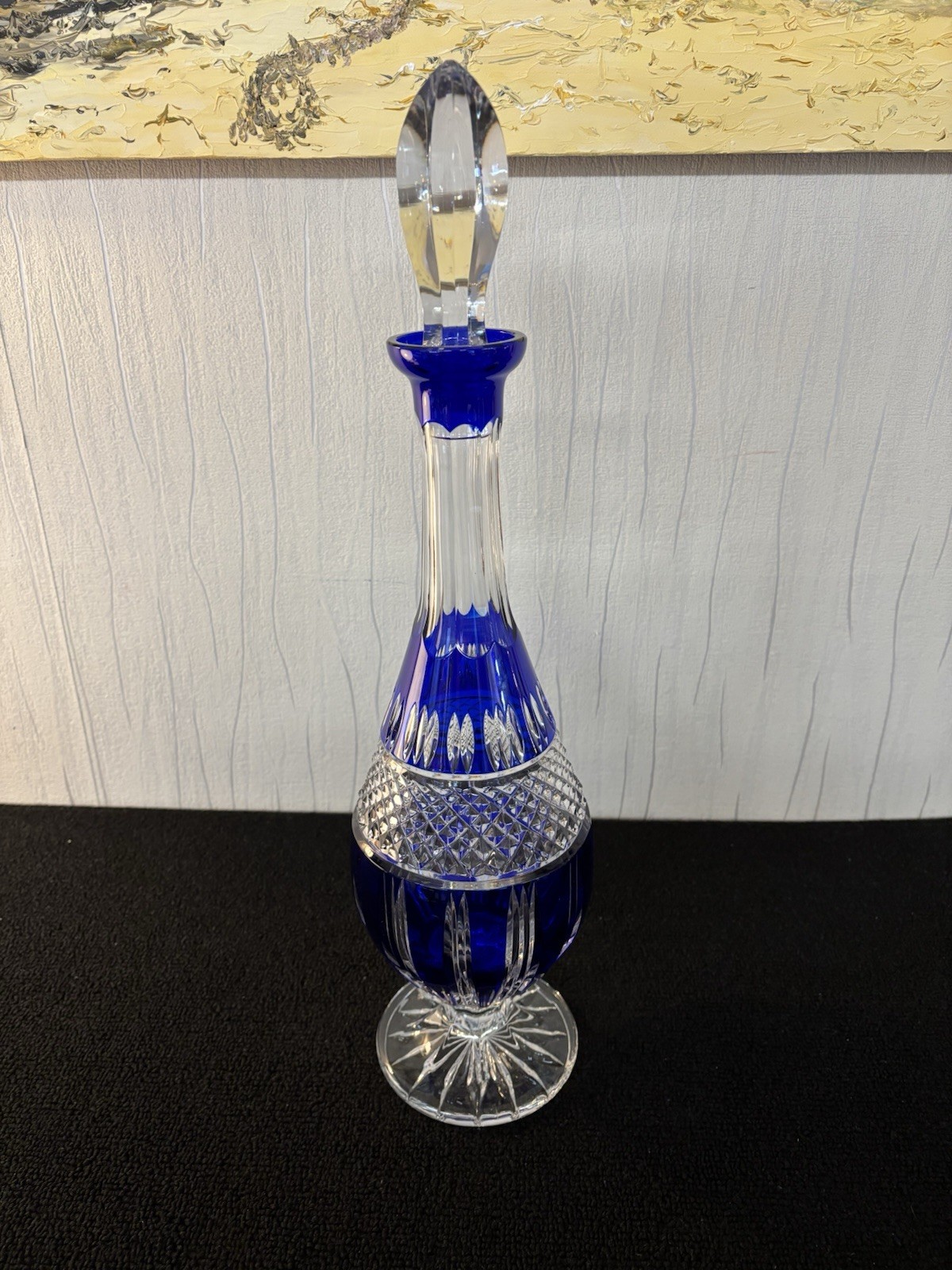 Blue Crystal Carafe NO Baccarat Mod1 H: 48 Cm