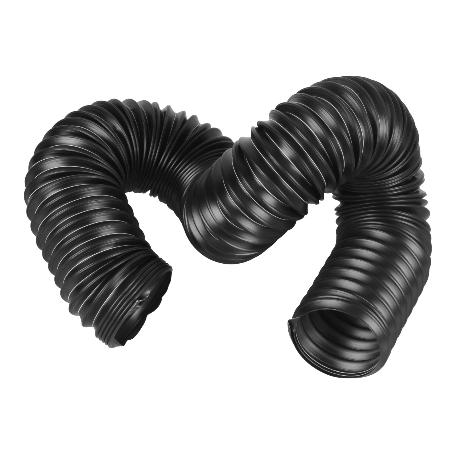 2 1/2'' x 36'' Dust Collection Hose Flexible for Drill 2.5 inches, Black 