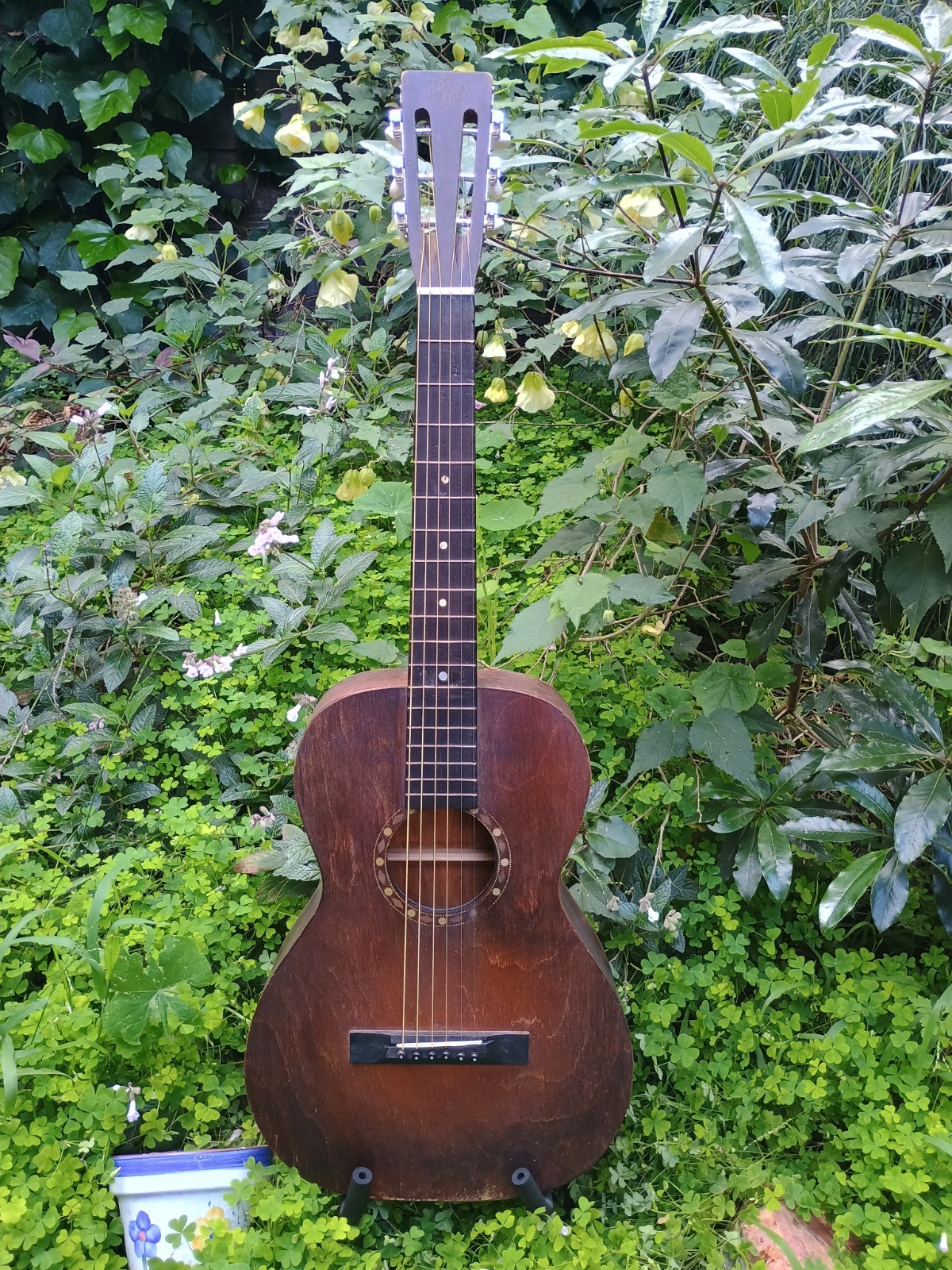 Slingerland May-Bell guitar, restored and converted to X-bracing, 1930s