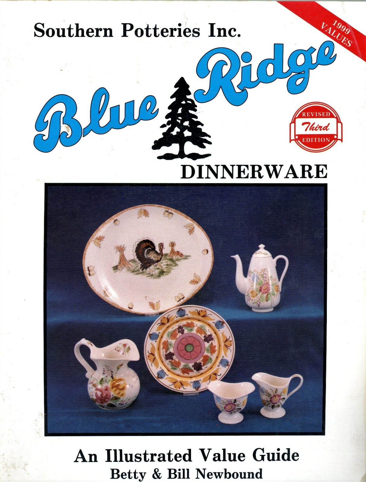 Blue Ridge Southern Pottery Dinnerware Patterns Marks Values / Illustrated Book