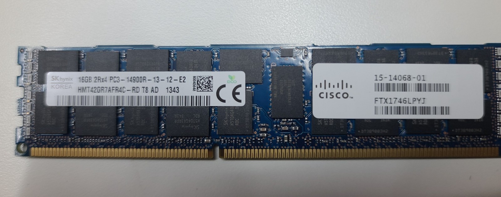 16GB SK Hynix HMT42GR7AFR4C-RD T8 AD 1343 PC3-14900R Server Memory 15-14068-01