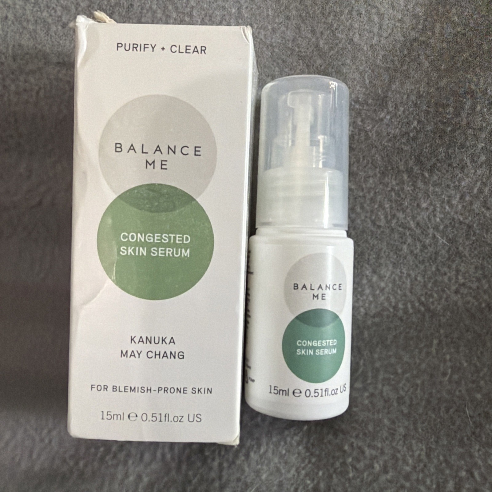 BALANCE ME CONGESTED SKIN SERUM KANUKA MAY CHANG FOR BLEMISH PRONE SKIN 15ml NIB