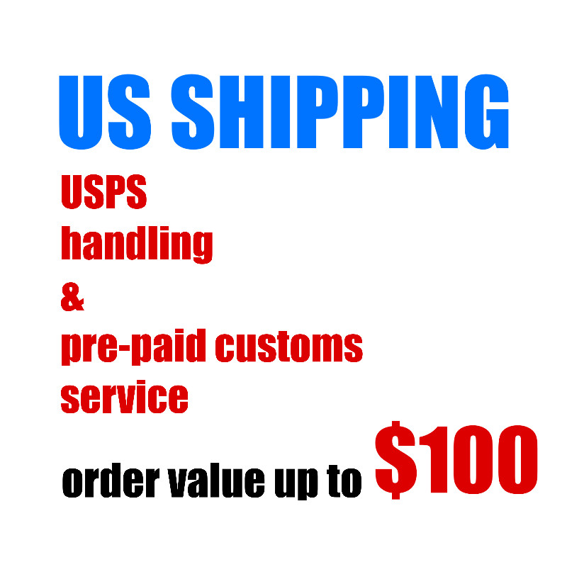 US shipping pre paid customs and fees for orders up $100