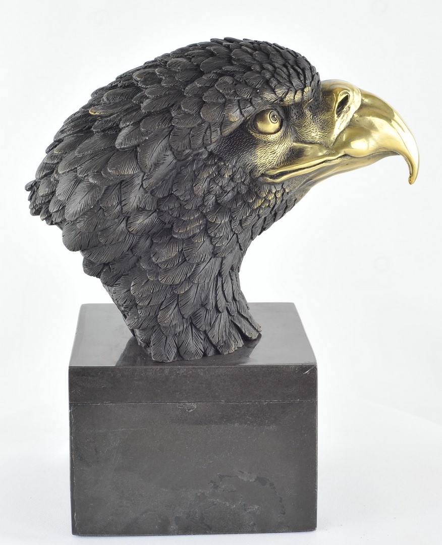 Eagle Bird Wildlife Statue Art Deco Style Art Nouveau Art Nouveau Style Solid Br