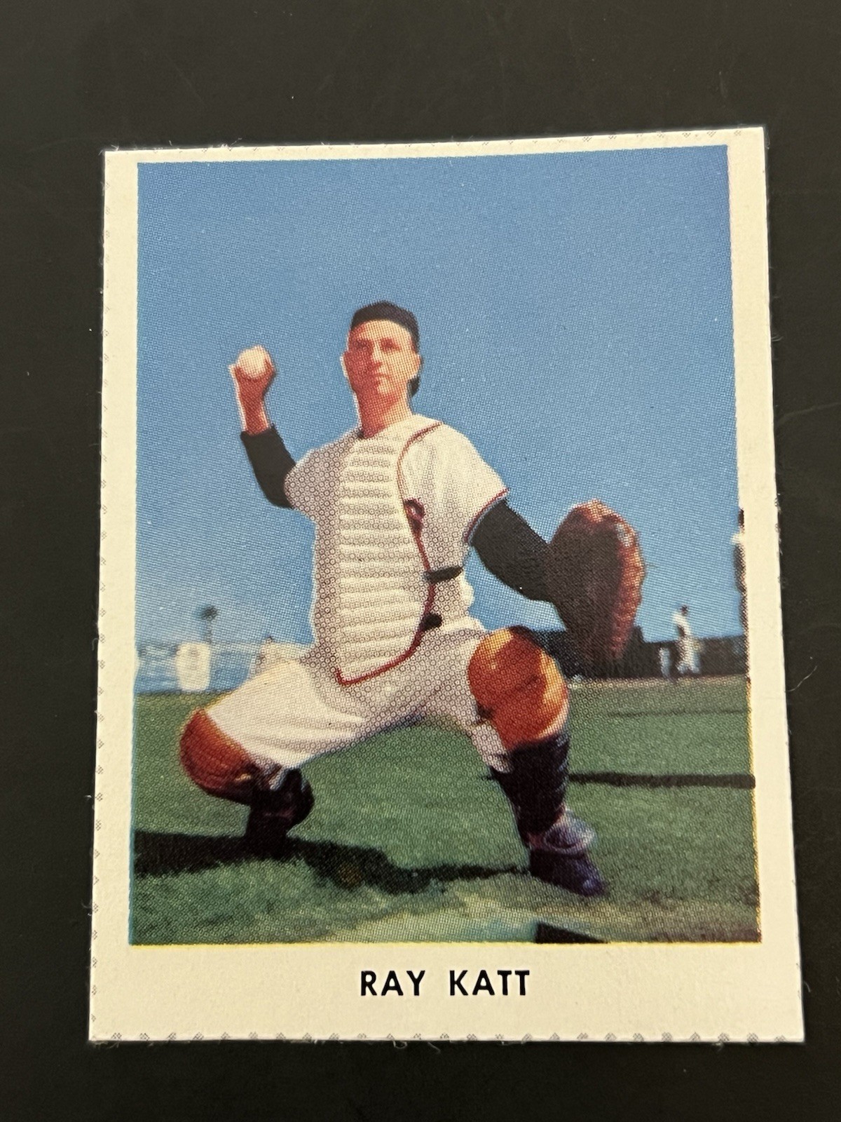 1955 Golden Stamps New York Giants Album Cover RAY KATT  NM