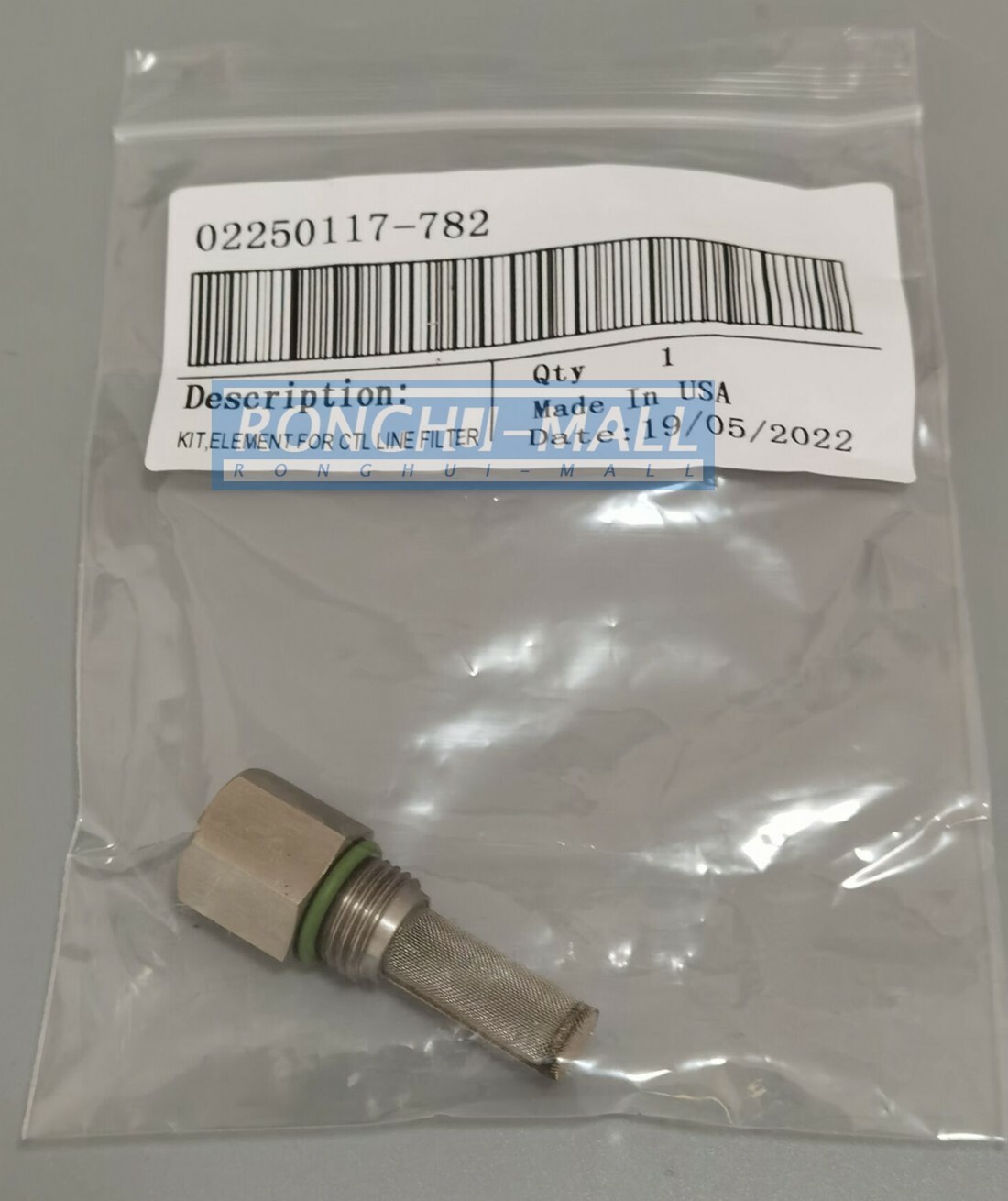 02250117-782 1PC Return Pipe Filter Service Kit Fits SULLAIR Compressor QTY:1