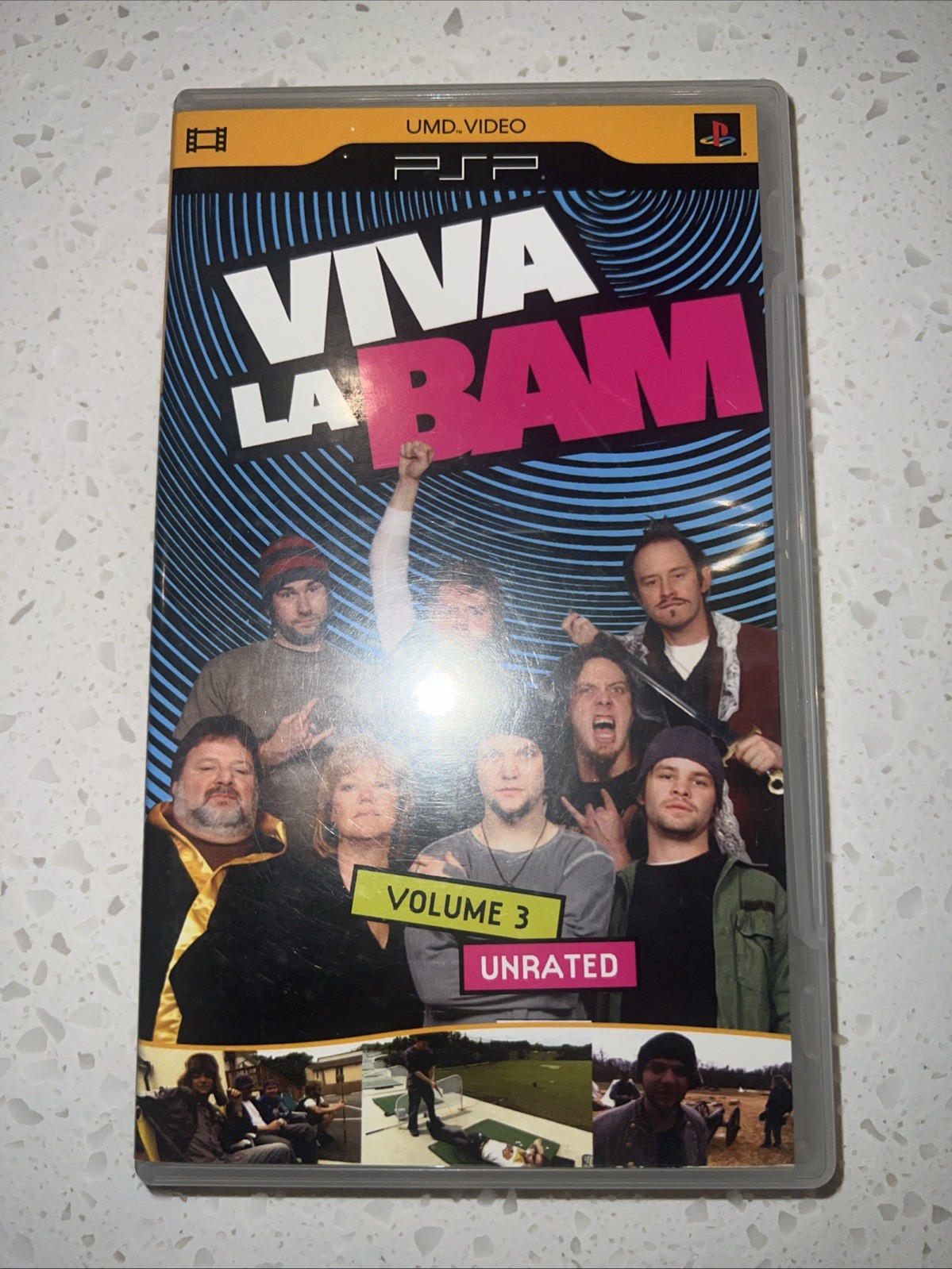 Viva La Bam Vol. 3 Unrated UMD PSP Tested Working Free Shipping