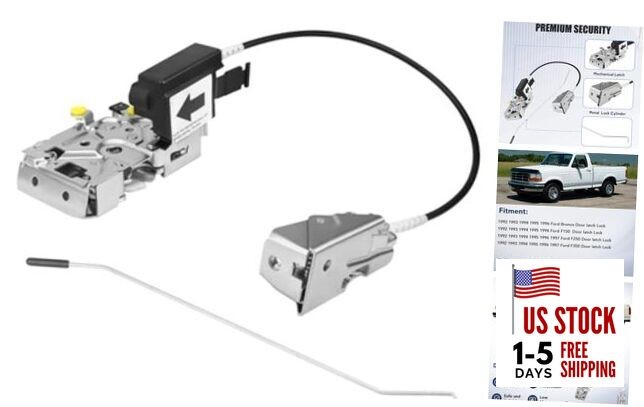 Door Latch Lock Assembly Front Left Driver Side F4TZ-15219A65-A Fit for 1992 