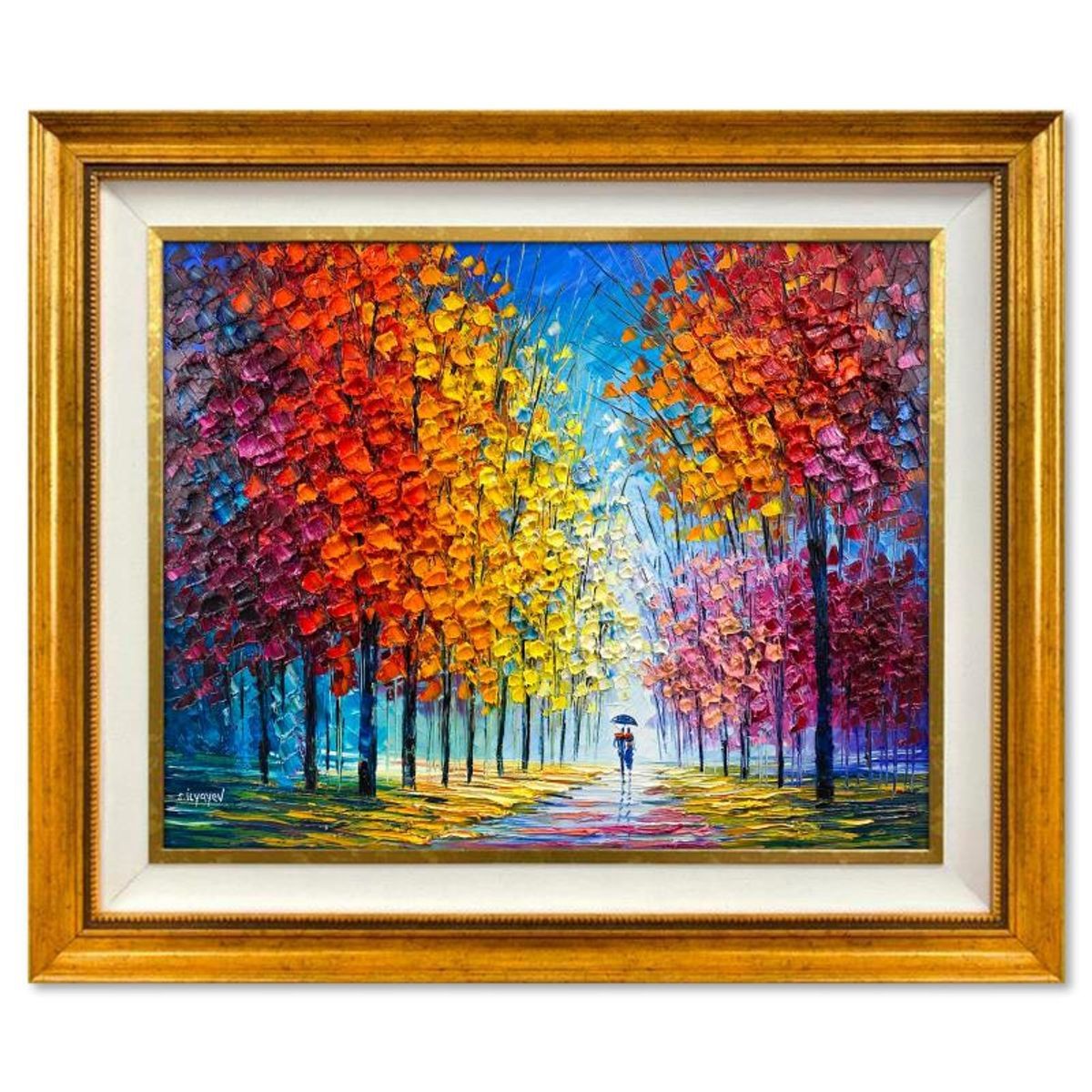 Slava Ilyayev, Framed Original Oil Painting on Canvas, Hand Signed with Letter o