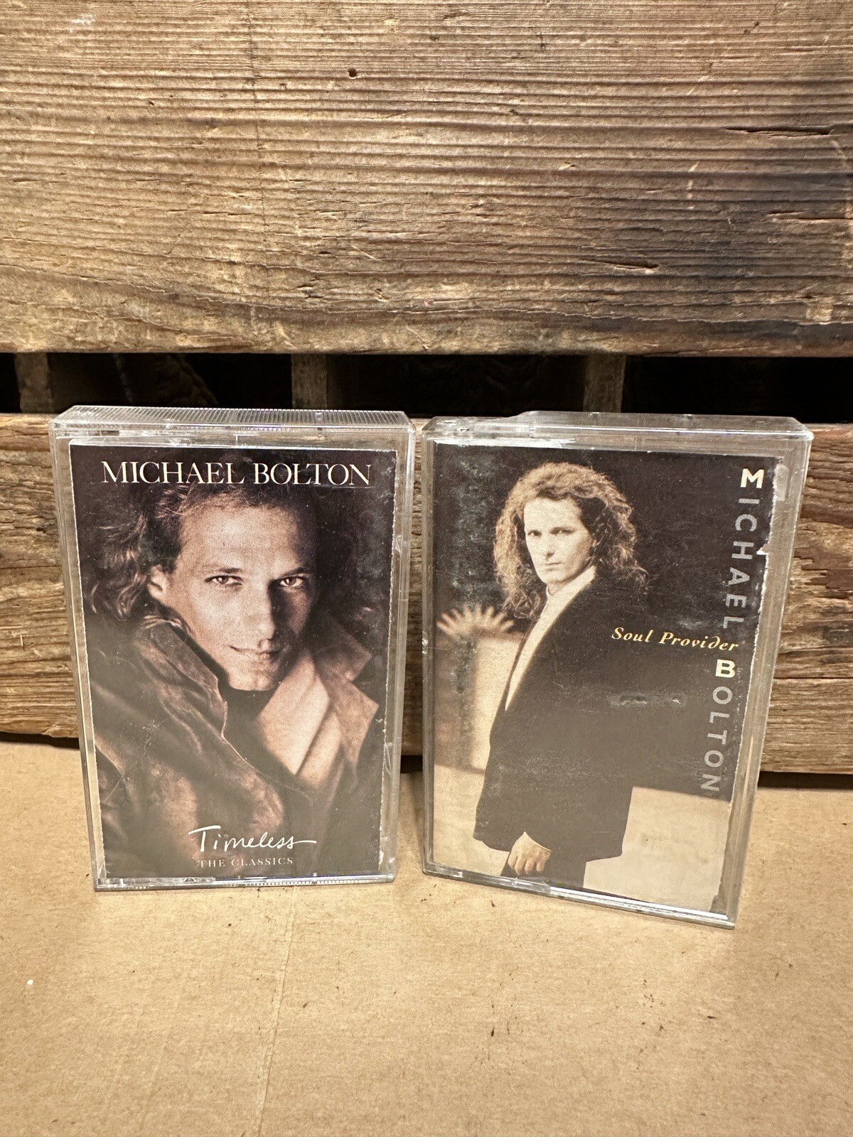 Michael Bolton Cassette Soul Provider & Timeless The Classics Lot Of 2