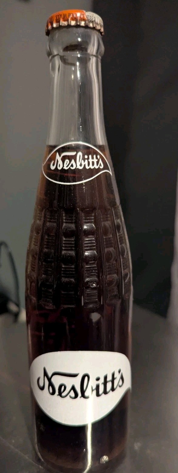 Vintage Nesbitts Full Pop Bottle