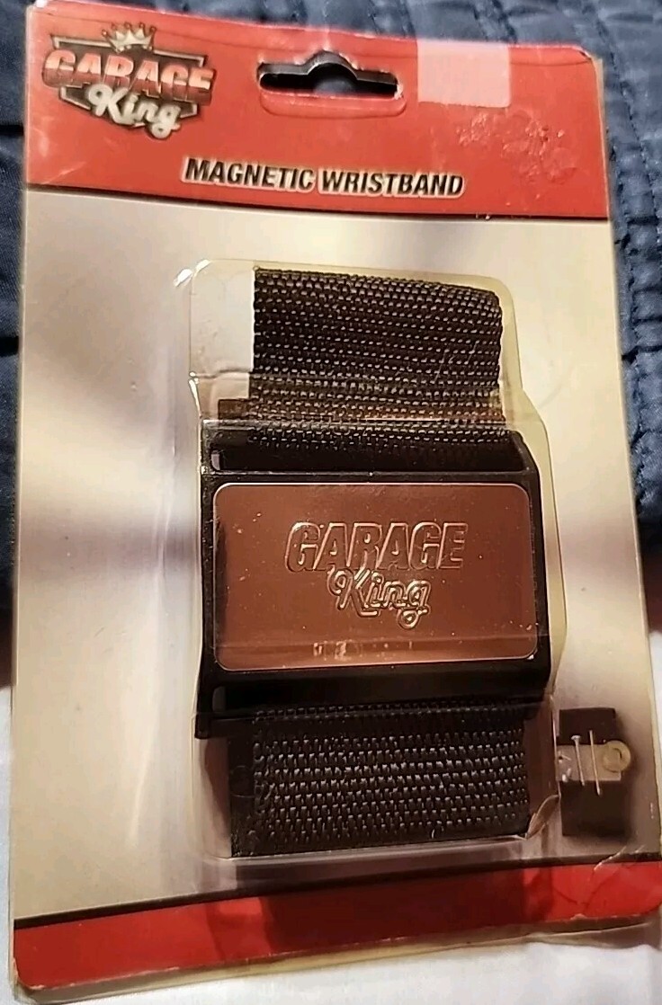 Garage King Magnetic Wristband Conveniently Keep Hardware New In The Package