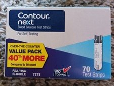 Contour Next Blood Glucose Test Strips 70ct BOX EXP 02/27+ FREE SHIPPING 
