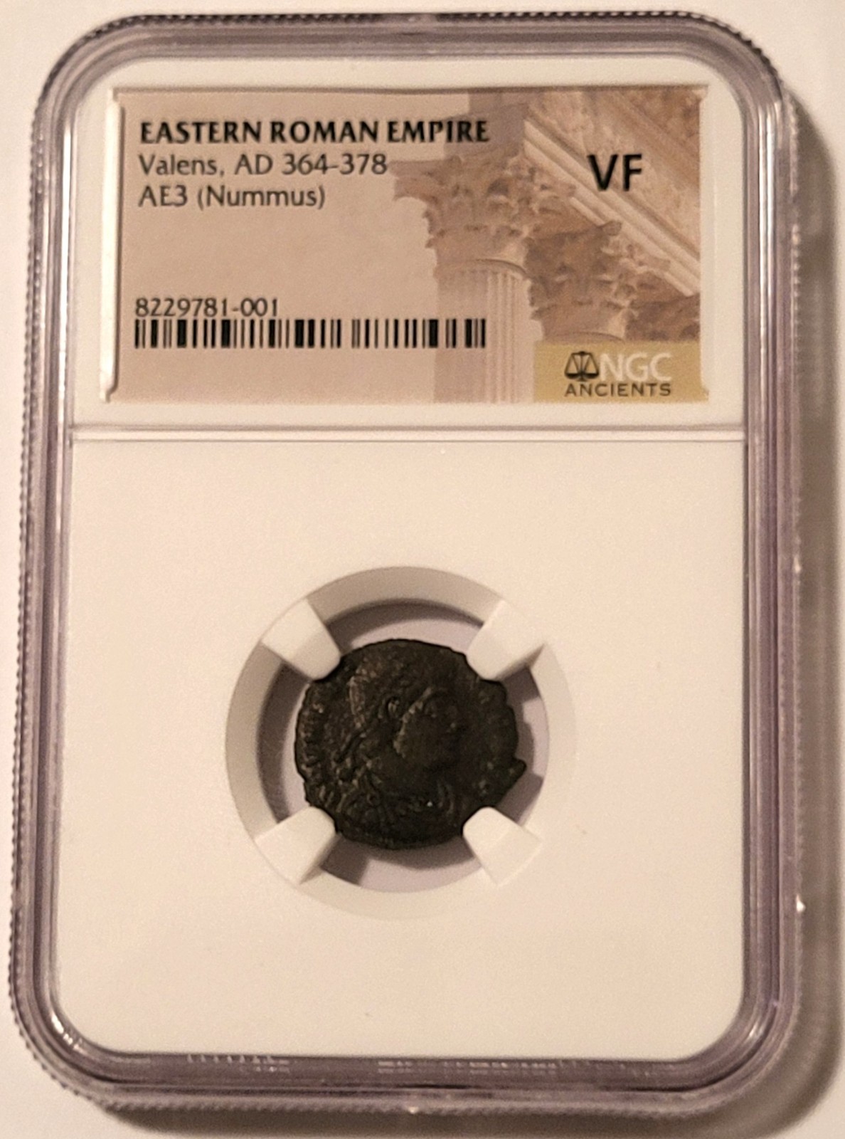 NGC Eastern Roman Empire Valens AD 364-378 AE3 Nummus VF
