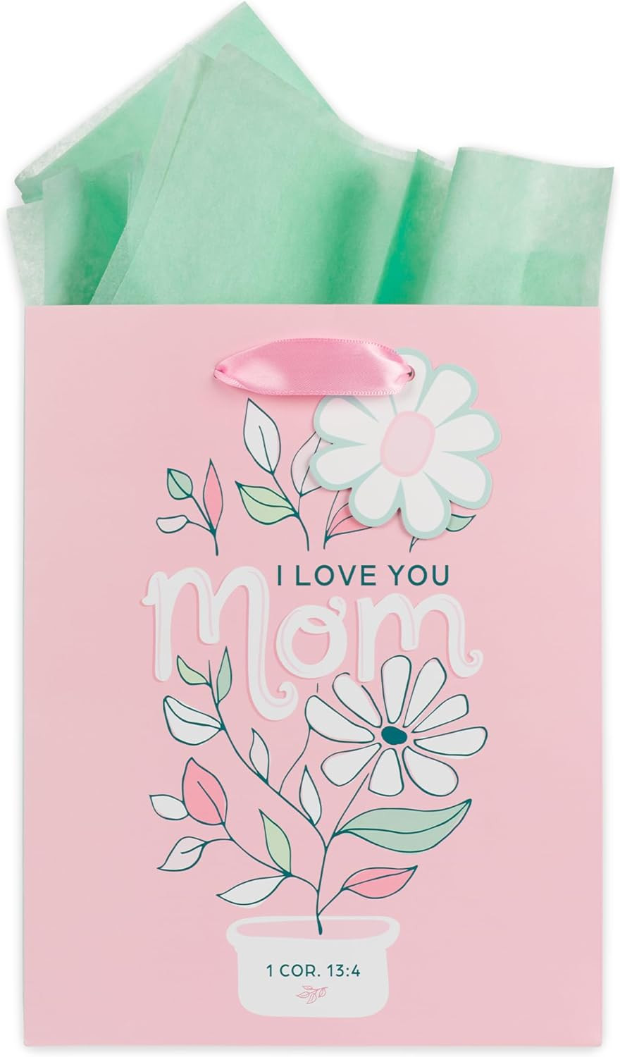 Medium Portrait Inspirational Scripture Gift Bag, Tag & Wrapping Tissue Paper Se